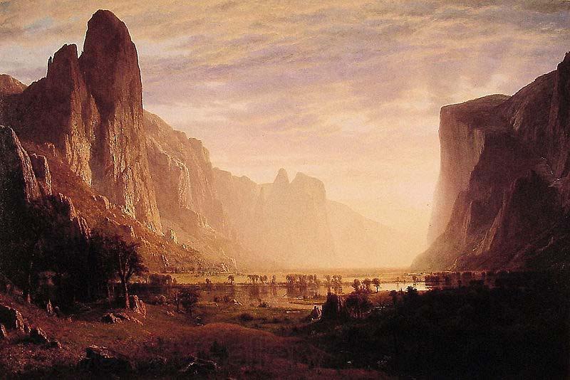 Albert Bierstadt Albert Bierstadt Looking Down Yosemite Valley France oil painting art